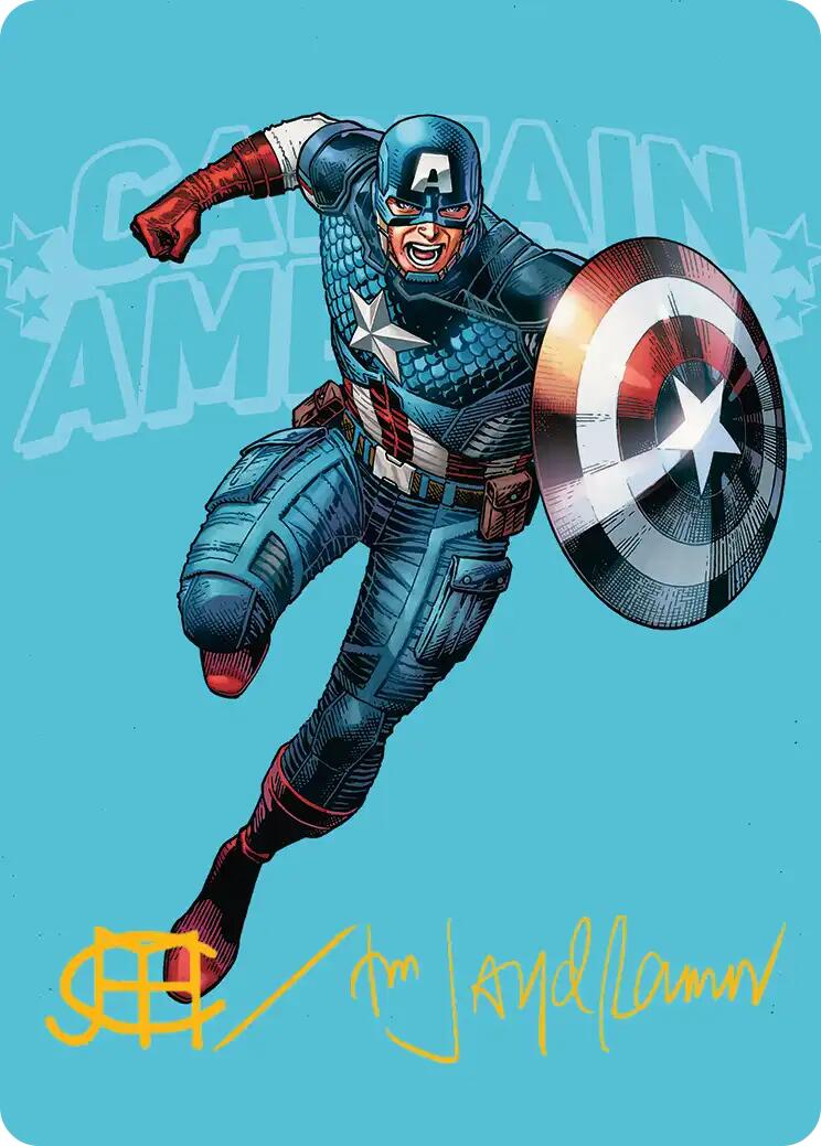 Captain America, Super-Soldier Art Card (Gold-Stamped Signature) [Marvel Super Heroes Art Series] | Multizone: Comics And Games