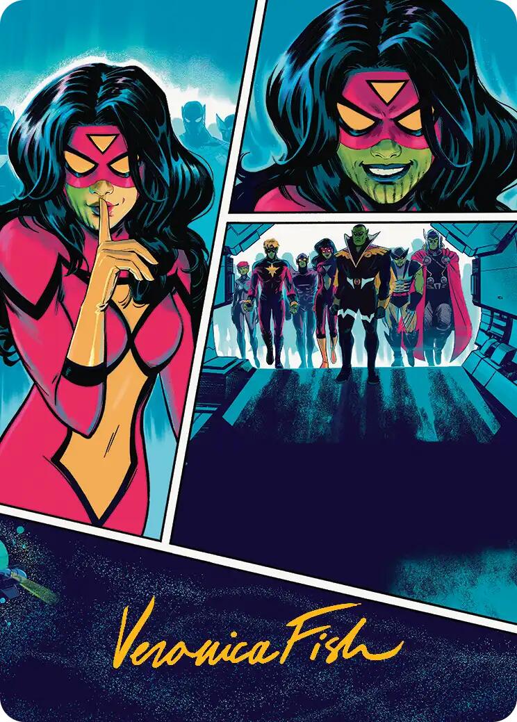 Secret Invasion Art Card (Gold-Stamped Signature) [Marvel Super Heroes Art Series] | Multizone: Comics And Games