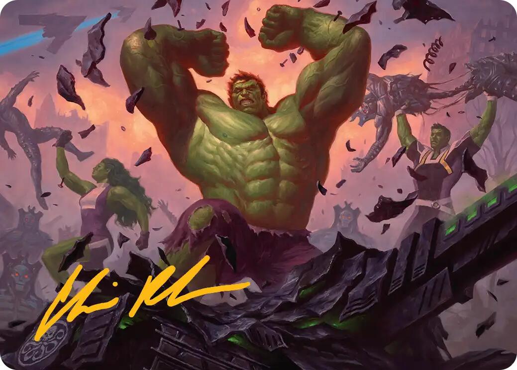 HULK SMASH! Art Card (Gold-Stamped Signature) [Marvel Super Heroes Art Series] | Multizone: Comics And Games
