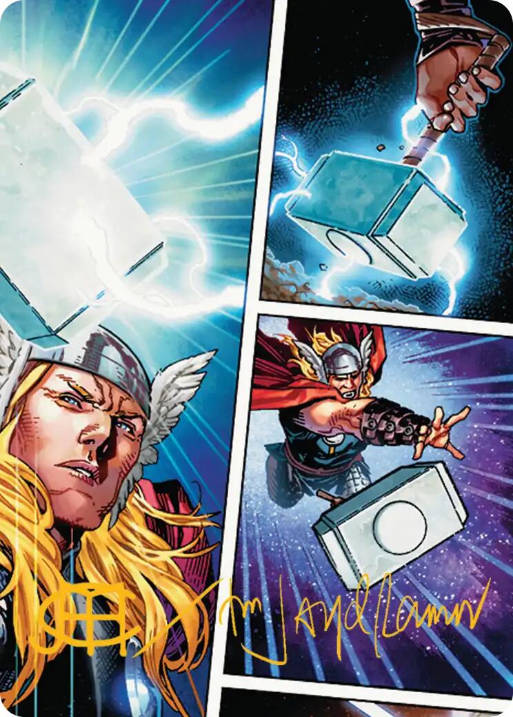 Mjolnir, Hammer of Thor Art Card (Gold-Stamped Signature) [Marvel Super Heroes Art Series] | Multizone: Comics And Games