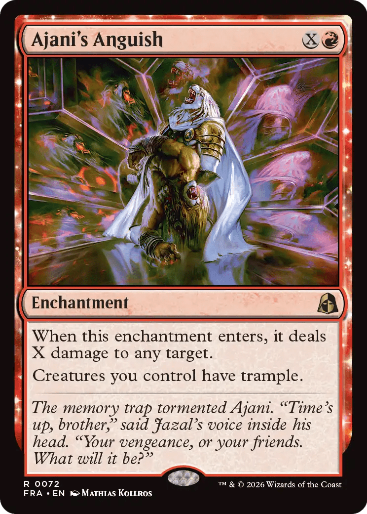 Ajani's Anguish [Reality Fracture] MTG Single Magic: The Gathering  | Multizone: Comics And Games