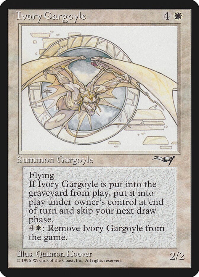 Ivory Gargoyle [Alliances] MTG Single Magic: The Gathering  | Multizone: Comics And Games