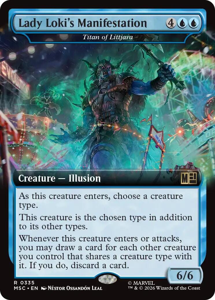 Lady Loki's Manifestation - Titan of Littjara (Extended Art) [Marvel Super Heroes Commander] MTG Single Magic: The Gathering  | Multizone: Comics And Games
