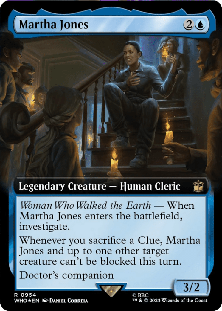 Martha Jones (Extended Art) (Surge Foil) [Doctor Who] MTG Single Magic: The Gathering  | Multizone: Comics And Games