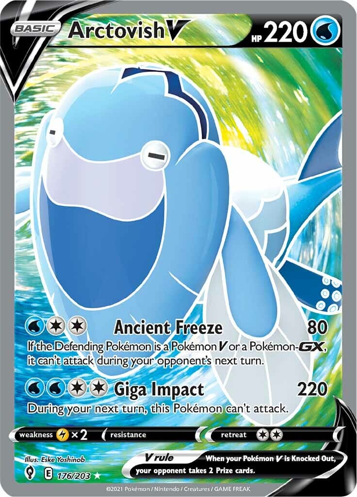 Arctovish V (176/203) [Sword & Shield: Evolving Skies] Pokemon Single Pokémon  | Multizone: Comics And Games