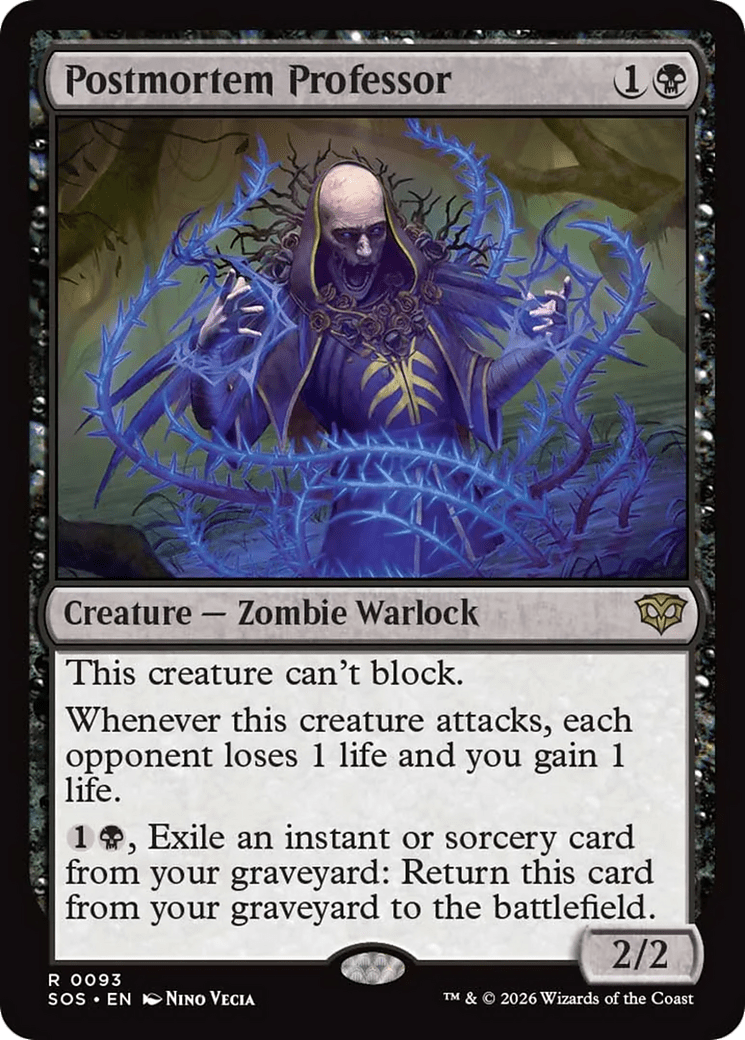 Postmortem Professor [Secrets of Strixhaven] MTG Single Magic: The Gathering  | Multizone: Comics And Games