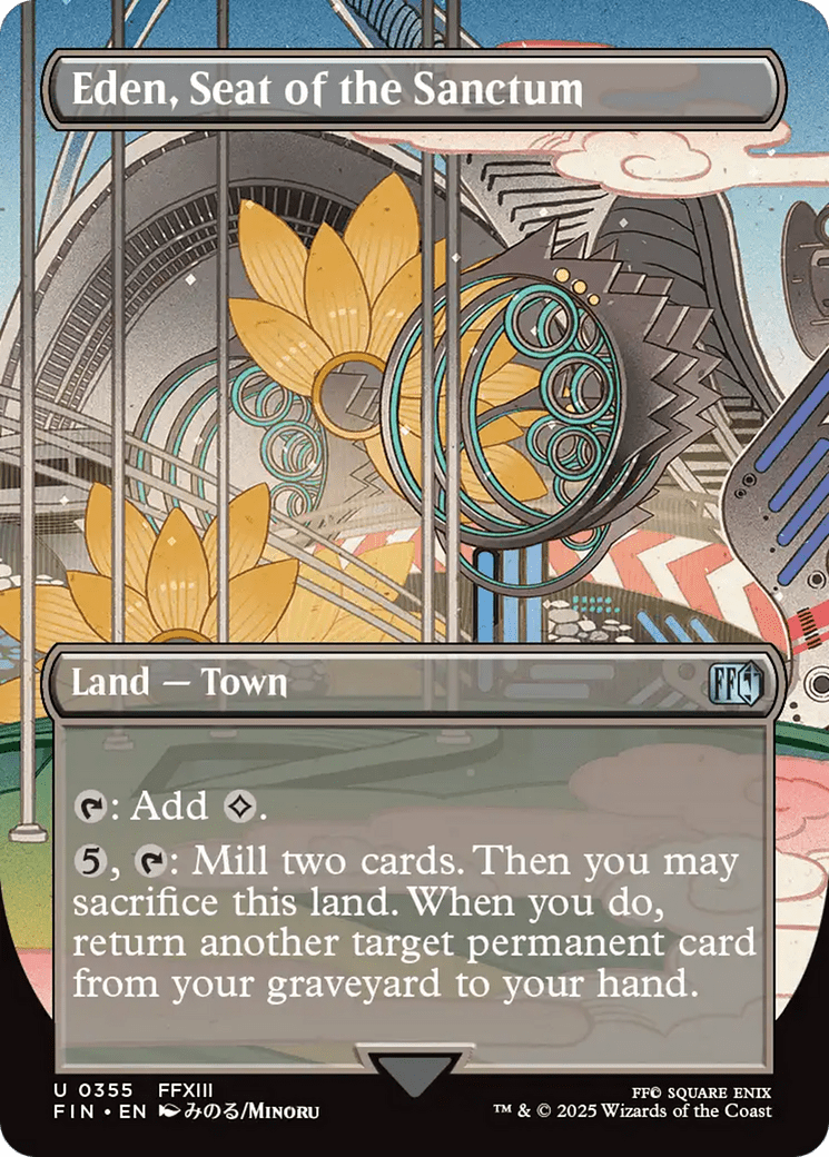 Eden, Seat of the Sanctum (Borderless) [FINAL FANTASY] MTG Single Magic: The Gathering  | Multizone: Comics And Games