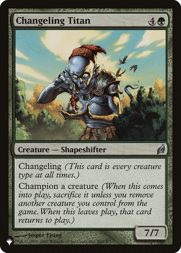 Changeling Titan [The List] MTG Single Magic: The Gathering  | Multizone: Comics And Games