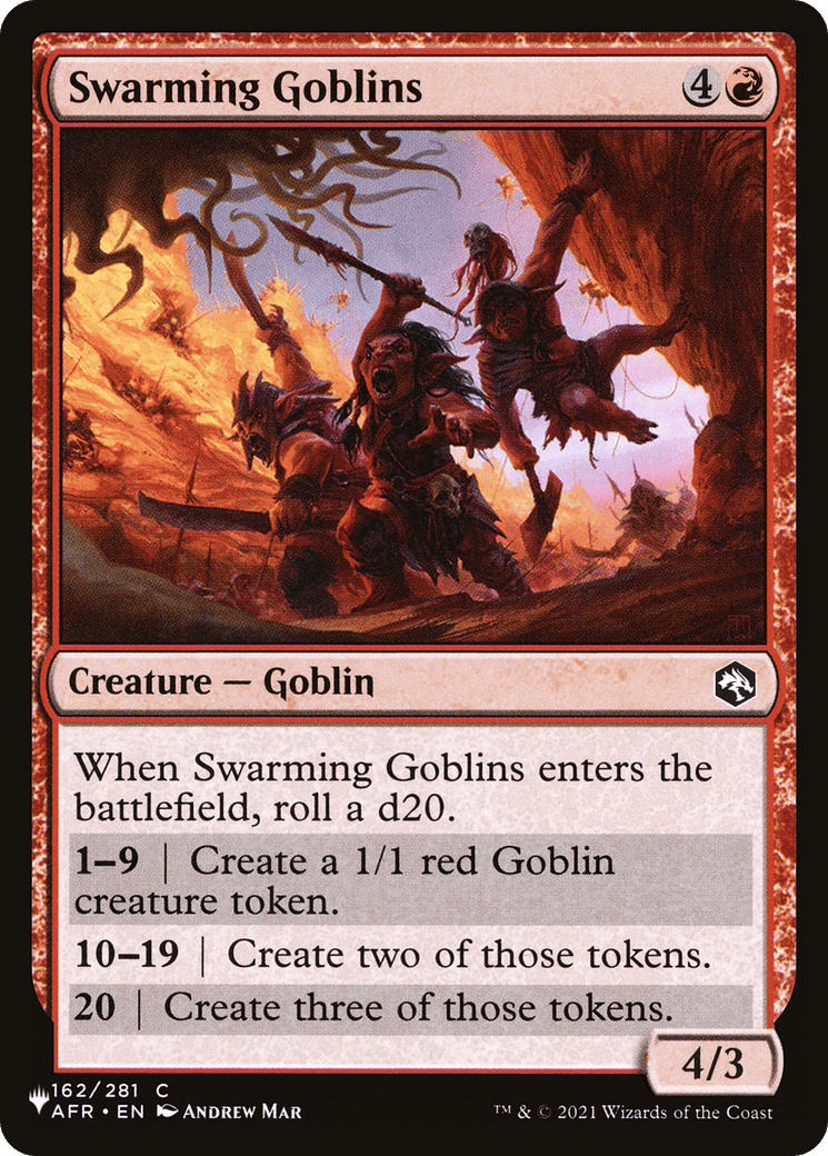 Swarming Goblins [The List] MTG Single Magic: The Gathering  | Multizone: Comics And Games