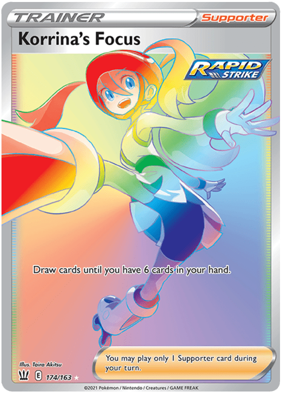 Korrina's Focus (174/163) [Sword & Shield: Battle Styles] Pokemon Single Pokémon  | Multizone: Comics And Games