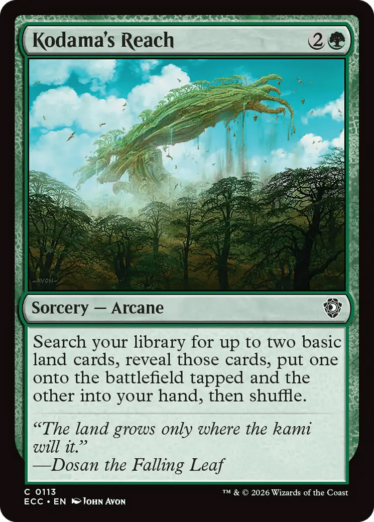 Kodama's Reach [Lorwyn Eclipsed Commander] MTG Single Magic: The Gathering  | Multizone: Comics And Games