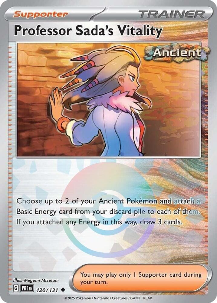 Professor Sada's Vitality (120/131) (Poke Ball Pattern) [Scarlet & Violet: Prismatic Evolutions] Pokemon Single Pokémon  | Multizone: Comics And Games