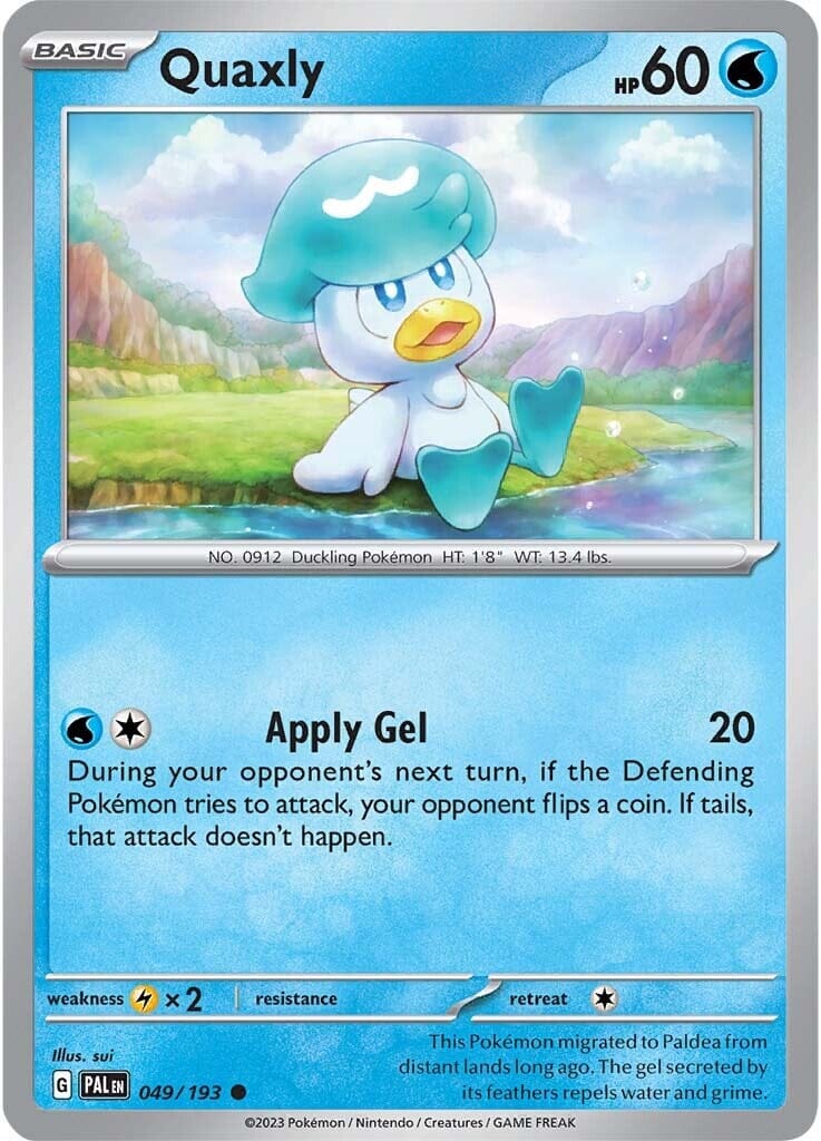 Quaxly (049/193) [Scarlet & Violet: Paldea Evolved] Pokemon Single Pokémon  | Multizone: Comics And Games