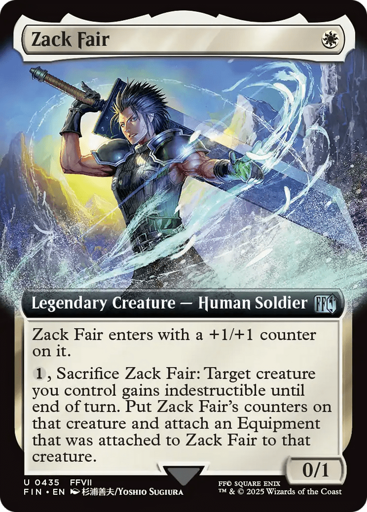 Zack Fair (Extended Art) [FINAL FANTASY] MTG Single Magic: The Gathering  | Multizone: Comics And Games