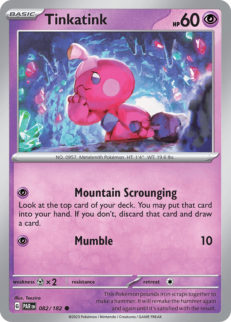 Tinkatink (082/182) [Scarlet & Violet: Paradox Rift] Pokemon Single Pokémon  | Multizone: Comics And Games
