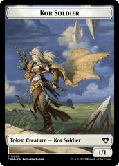 Zombie (0019) // Kor Soldier Double-Sided Token [Commander Masters Tokens] MTG Single Magic: The Gathering  | Multizone: Comics And Games