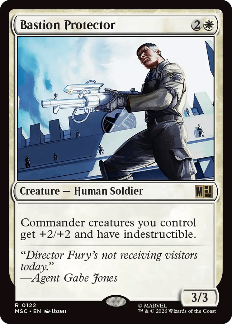 Bastion Protector [Marvel Super Heroes Commander] MTG Single Magic: The Gathering  | Multizone: Comics And Games