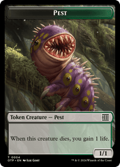 Pest // Plot Double-Sided Token [Outlaws of Thunder Junction: Breaking News Tokens] MTG Single Magic: The Gathering  | Multizone: Comics And Games