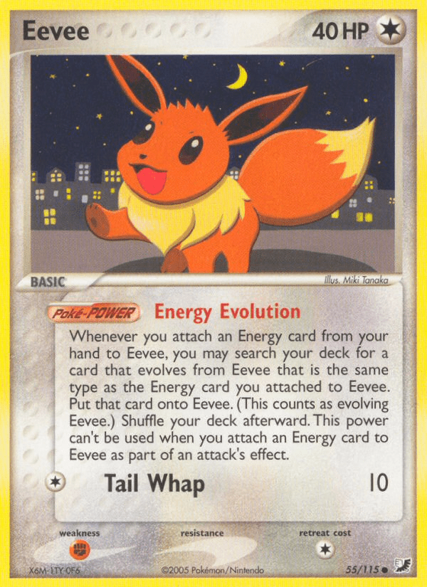 Eevee (55/115) [EX: Unseen Forces] Pokemon Single Pokémon  | Multizone: Comics And Games