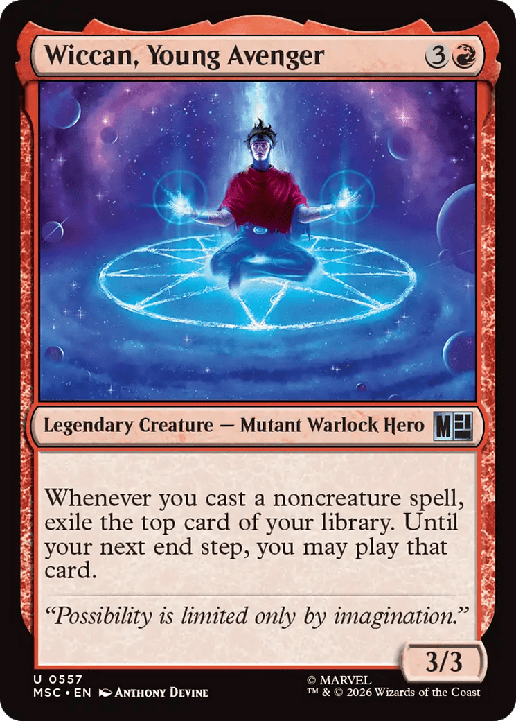 Wiccan, Young Avenger [Marvel Super Heroes Commander] MTG Single Magic: The Gathering  | Multizone: Comics And Games