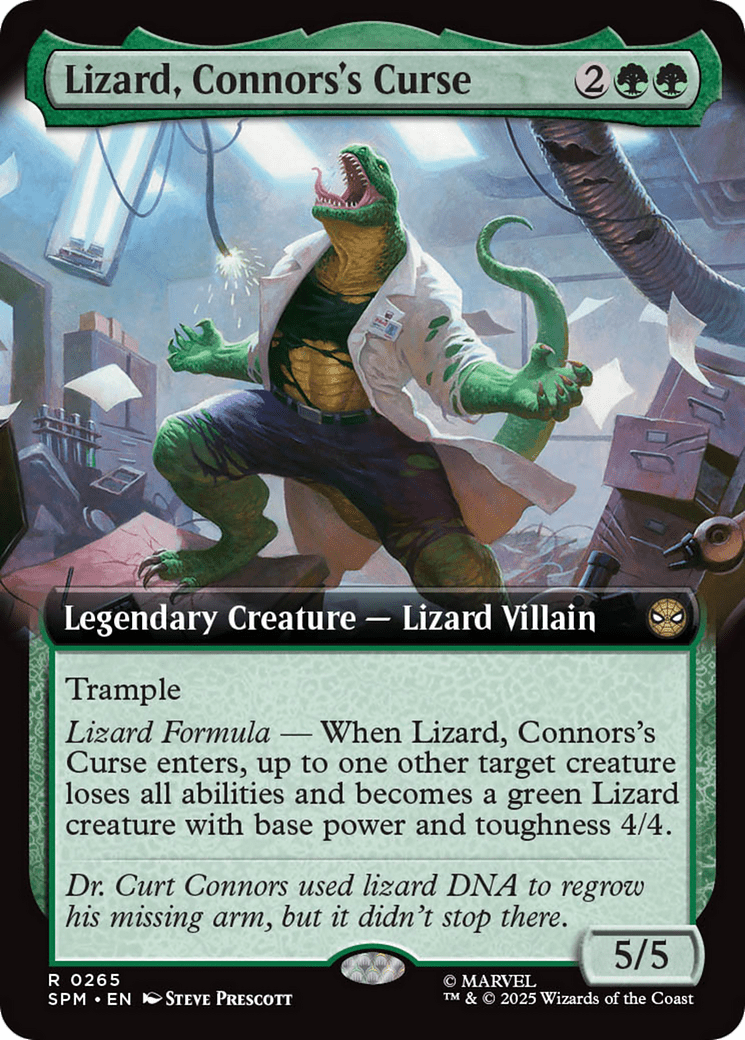 Lizard, Connors's Curse (Extended Art) [Marvel's Spider-Man] MTG Single Magic: The Gathering  | Multizone: Comics And Games