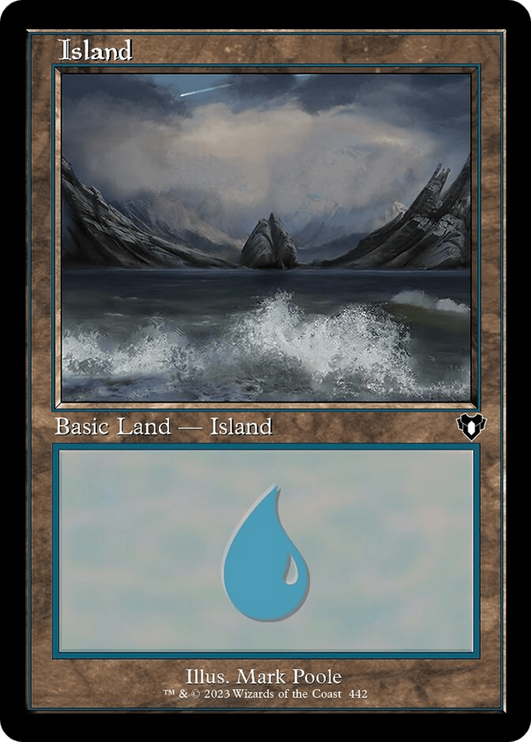 Island (442) (Retro) [Commander Masters] MTG Single Magic: The Gathering  | Multizone: Comics And Games