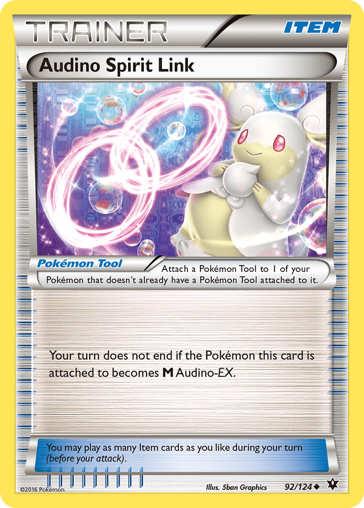 Audino Spirit Link (92/124) [XY: Fates Collide] Pokemon Single Pokémon  | Multizone: Comics And Games