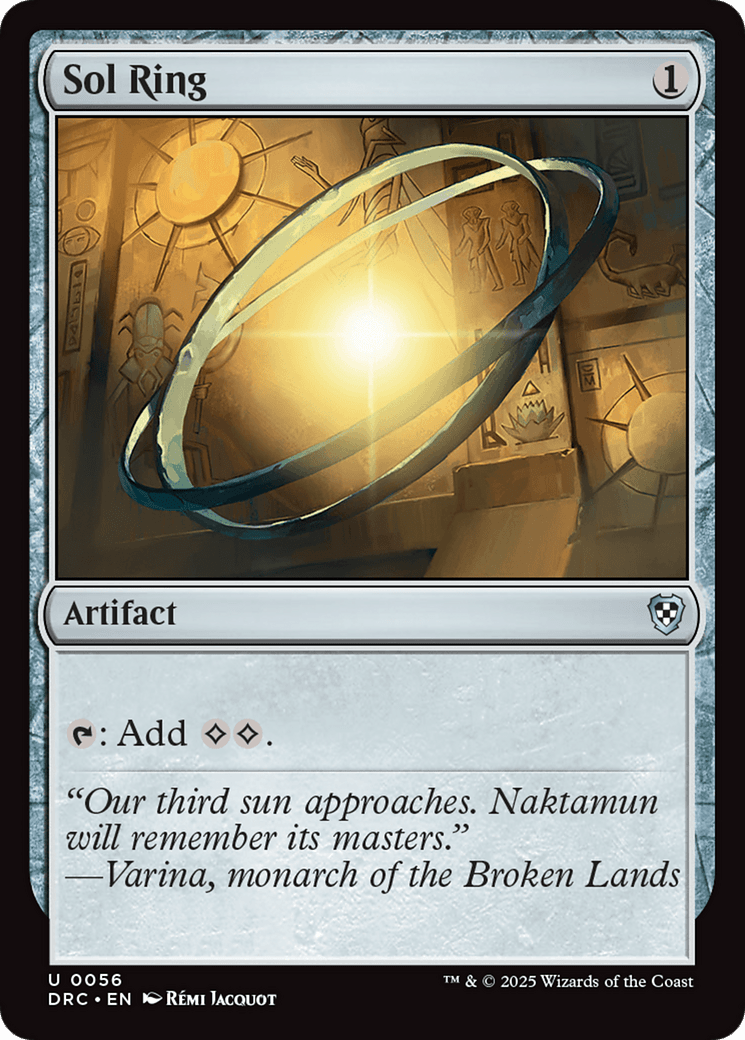 Sol Ring (0056) [Aetherdrift Commander] MTG Single Magic: The Gathering  | Multizone: Comics And Games