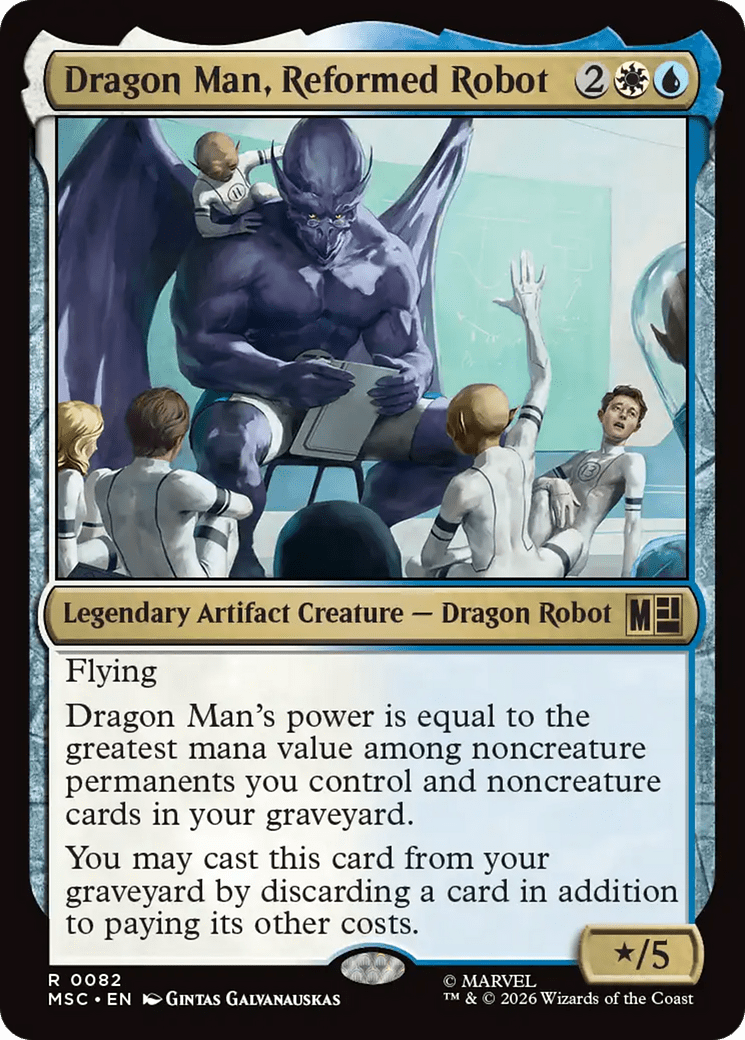 Dragon Man, Reformed Robot (Surge Foil) [Marvel Super Heroes Commander] MTG Single Magic: The Gathering  | Multizone: Comics And Games