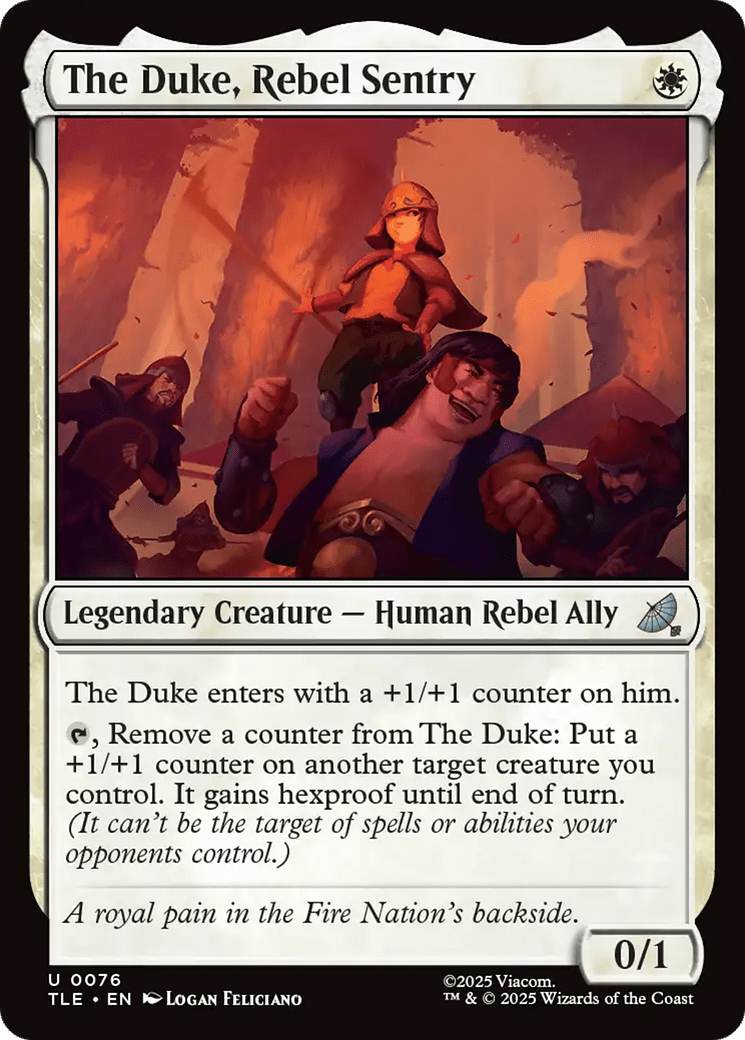 The Duke, Rebel Sentry [Avatar: The Last Airbender: Eternal-Legal] MTG Single Magic: The Gathering  | Multizone: Comics And Games