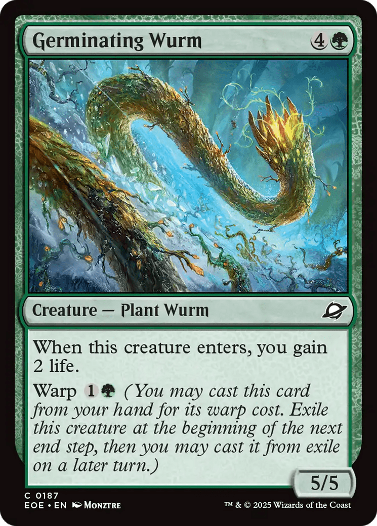Germinating Wurm [Edge of Eternities] MTG Single Magic: The Gathering  | Multizone: Comics And Games