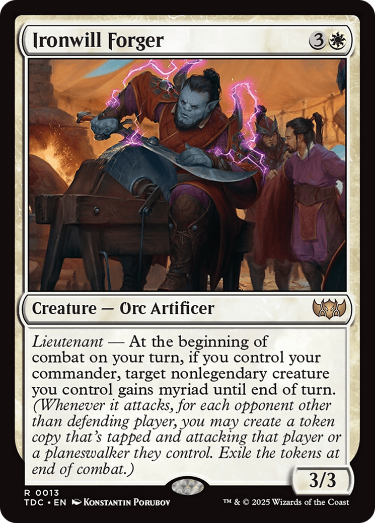 Ironwill Forger [Tarkir: Dragonstorm Commander] MTG Single Magic: The Gathering  | Multizone: Comics And Games