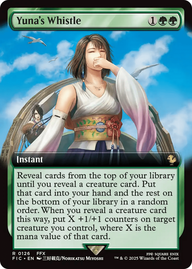Yuna's Whistle (Extended Art) [FINAL FANTASY Commander] MTG Single Magic: The Gathering  | Multizone: Comics And Games