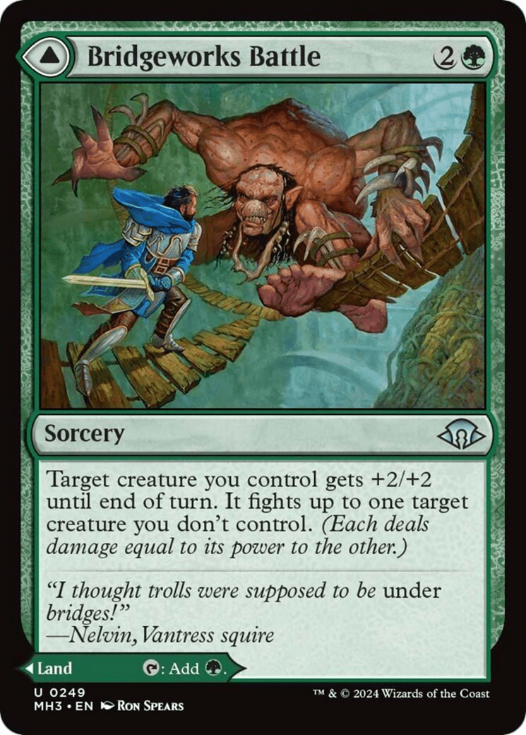 Bridgeworks Battle // Tanglespan Bridgeworks [Modern Horizons 3] MTG Single Magic: The Gathering  | Multizone: Comics And Games