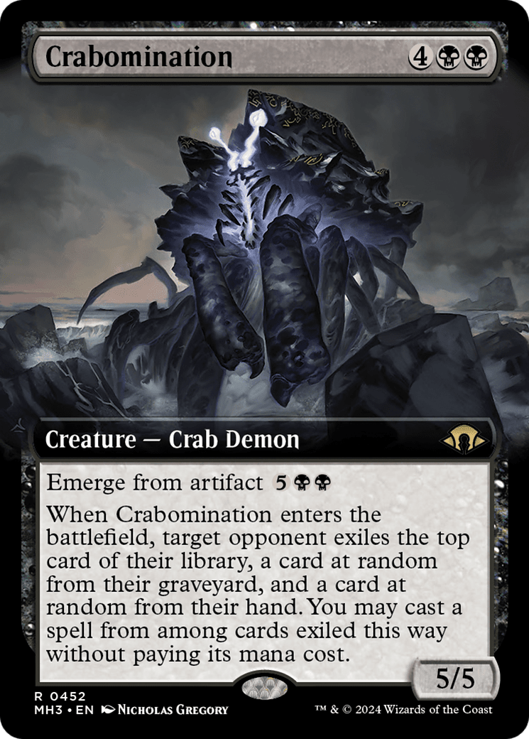 Crabomination (Extended Art) [Modern Horizons 3] MTG Single Magic: The Gathering  | Multizone: Comics And Games