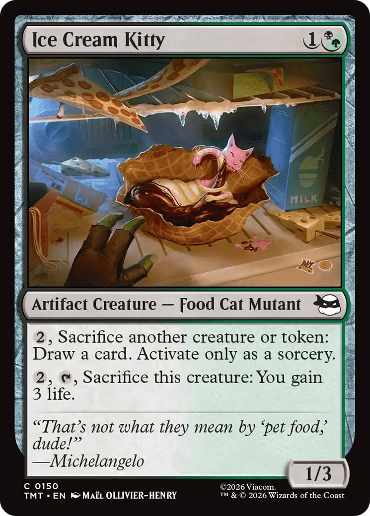 Ice Cream Kitty [Teenage Mutant Ninja Turtles] MTG Single Magic: The Gathering  | Multizone: Comics And Games