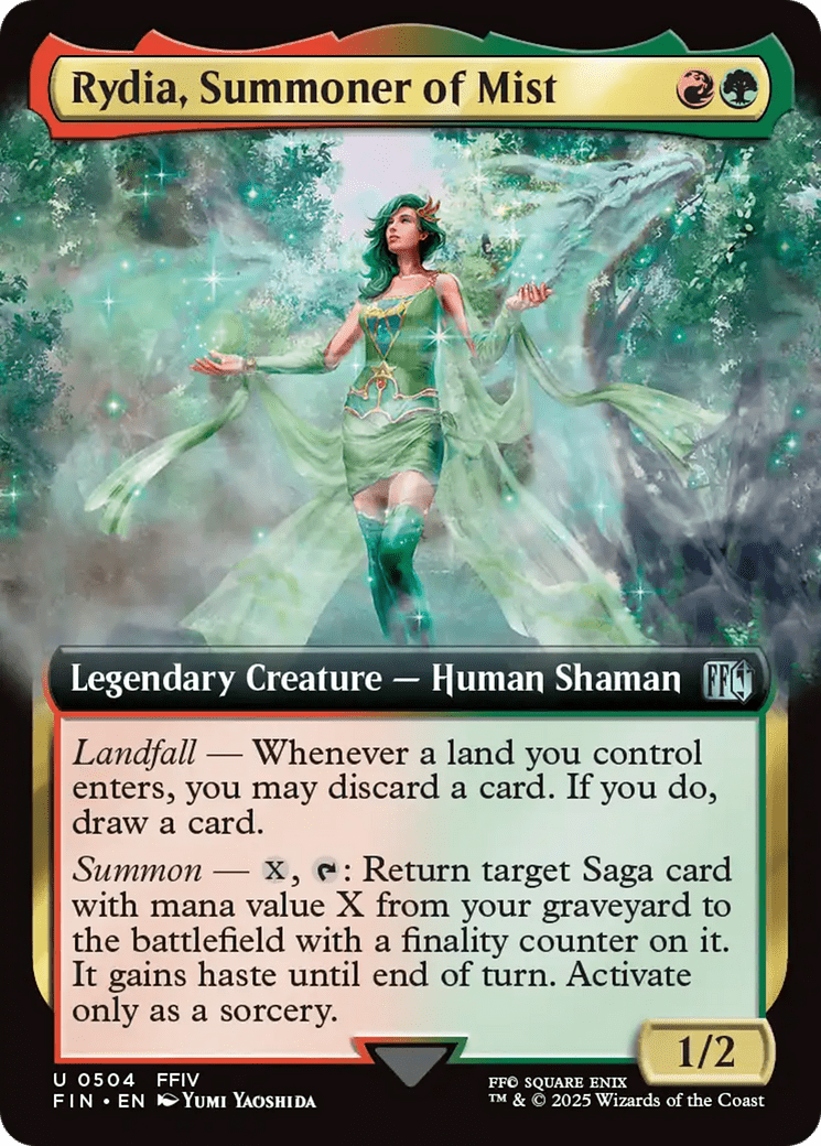 Rydia, Summoner of Mist (Extended Art) [FINAL FANTASY] MTG Single Magic: The Gathering  | Multizone: Comics And Games