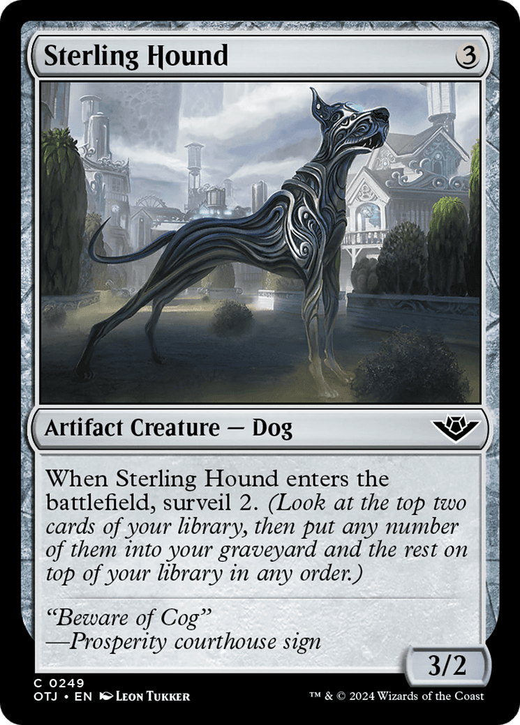 Sterling Hound [Outlaws of Thunder Junction] MTG Single Magic: The Gathering  | Multizone: Comics And Games