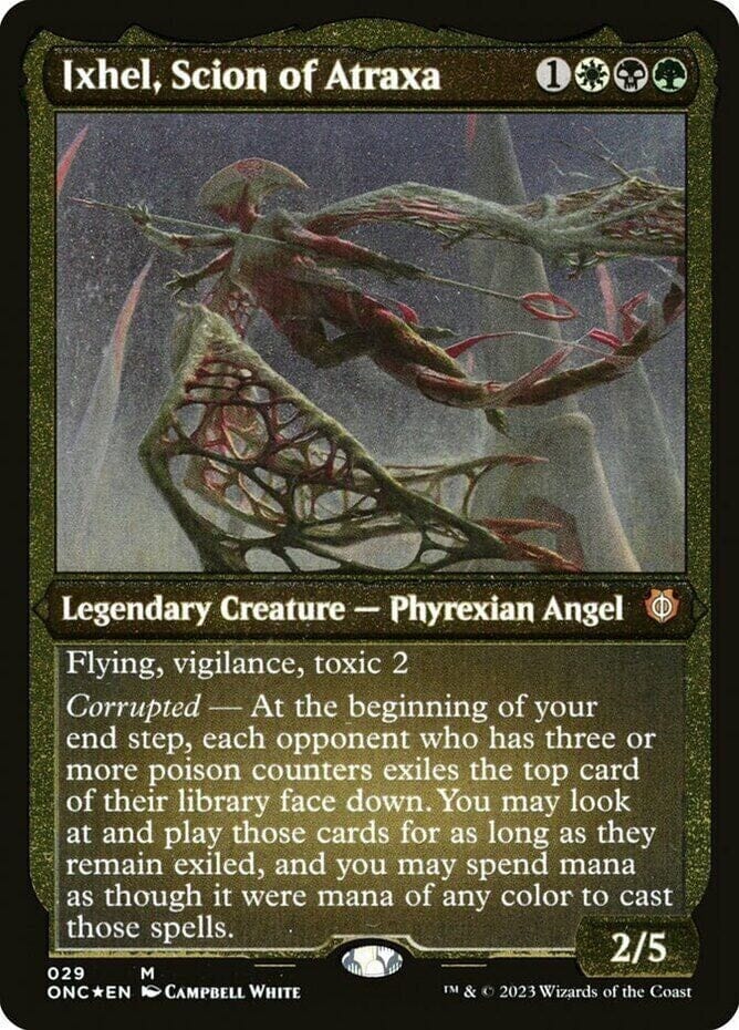 Ixhel, Scion of Atraxa (Foil Etched) (Display Commander) [Phyrexia: All Will Be One Commander] MTG Single Magic: The Gathering  | Multizone: Comics And Games