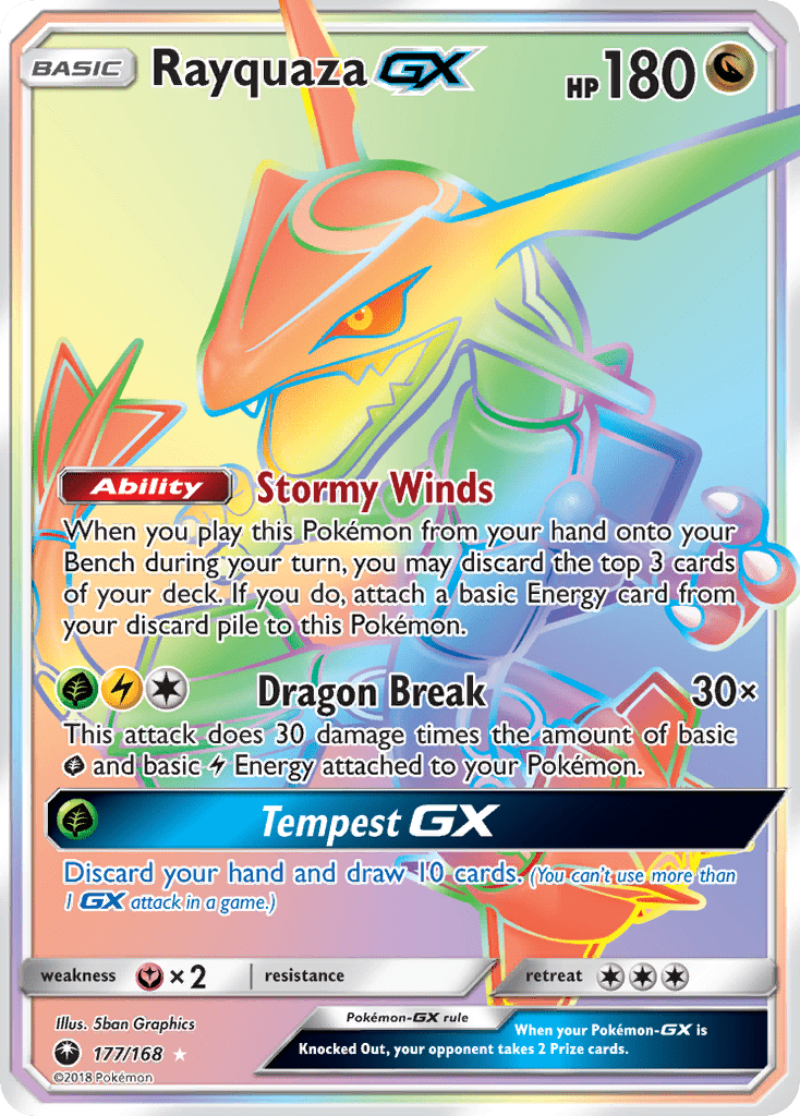 Rayquaza GX (177/168) [Sun & Moon: Celestial Storm] Pokemon Single Pokémon  | Multizone: Comics And Games