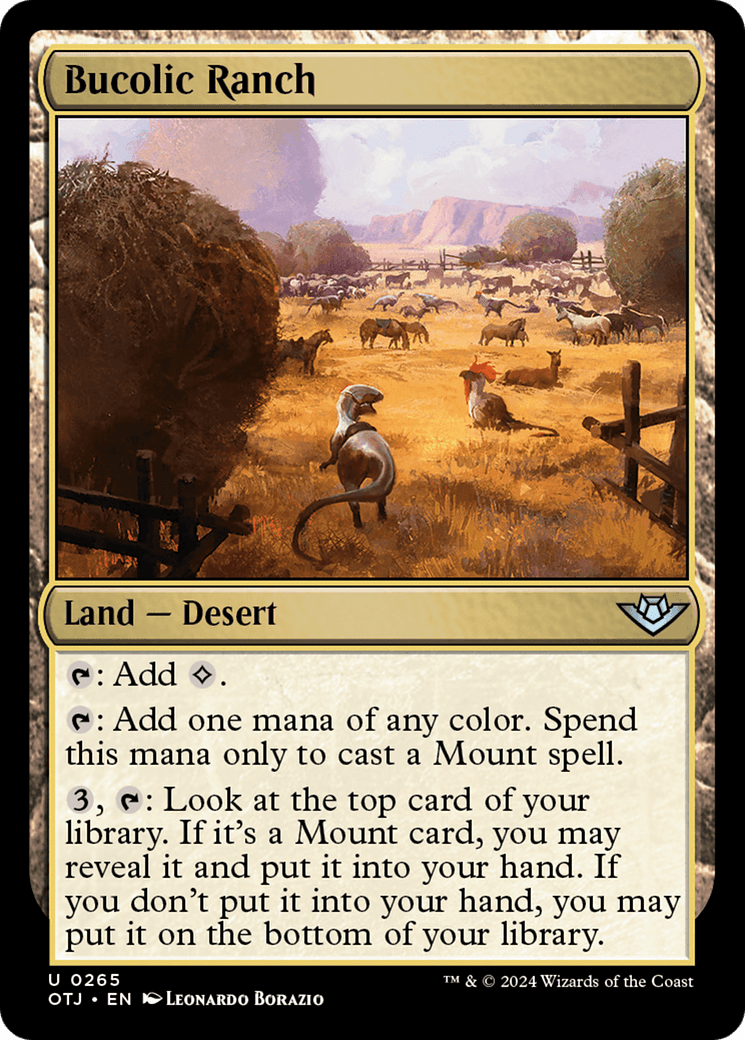 Bucolic Ranch [Outlaws of Thunder Junction] MTG Single Magic: The Gathering  | Multizone: Comics And Games