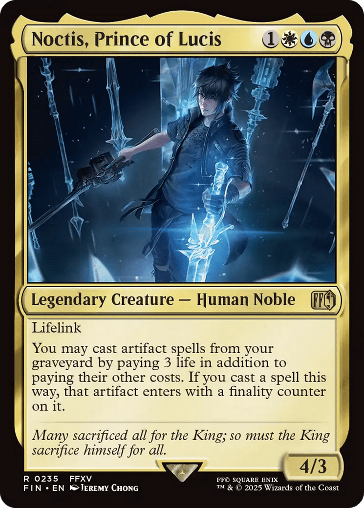 Noctis, Prince of Lucis [FINAL FANTASY] MTG Single Magic: The Gathering  | Multizone: Comics And Games