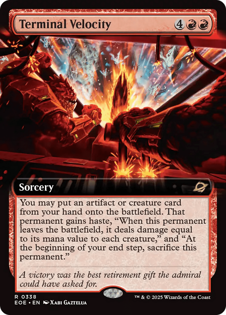 Terminal Velocity (Extended Art) [Edge of Eternities] MTG Single Magic: The Gathering  | Multizone: Comics And Games