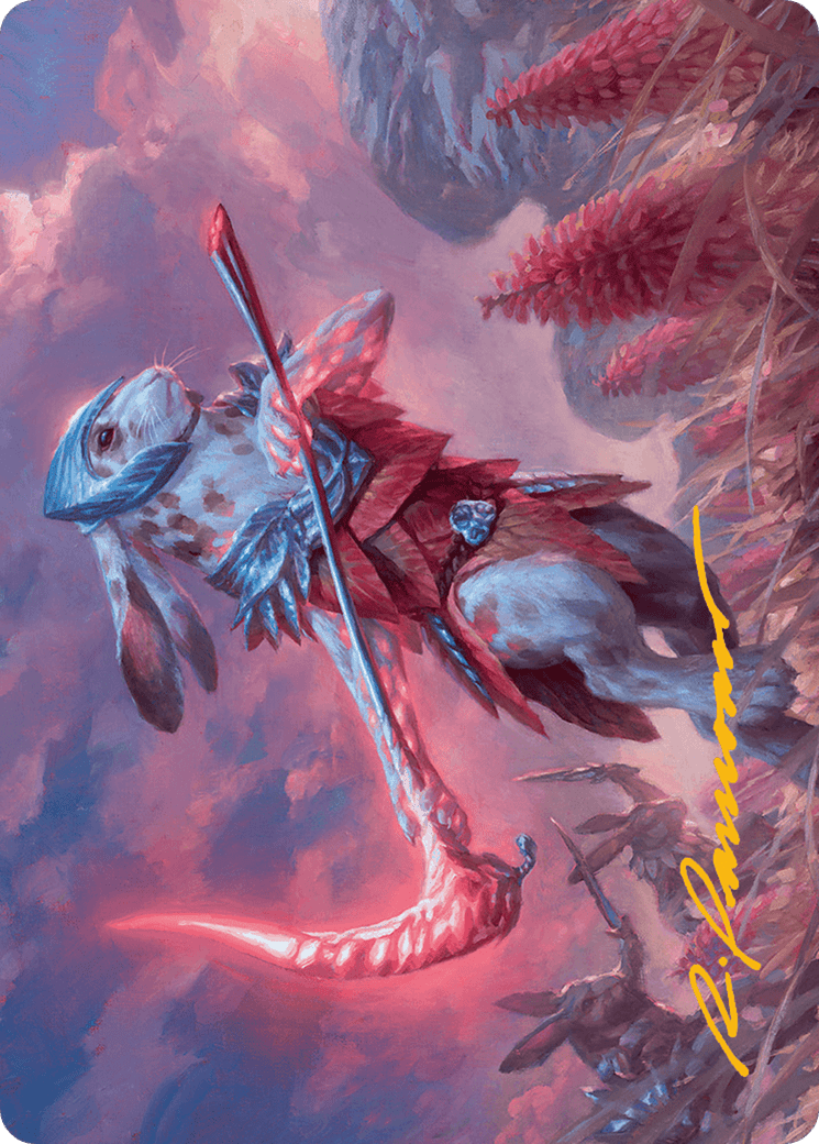 Baylen, the Haymaker Art Card (Gold-Stamped Signature) [Bloomburrow Art Series] MTG Single Magic: The Gathering  | Multizone: Comics And Games