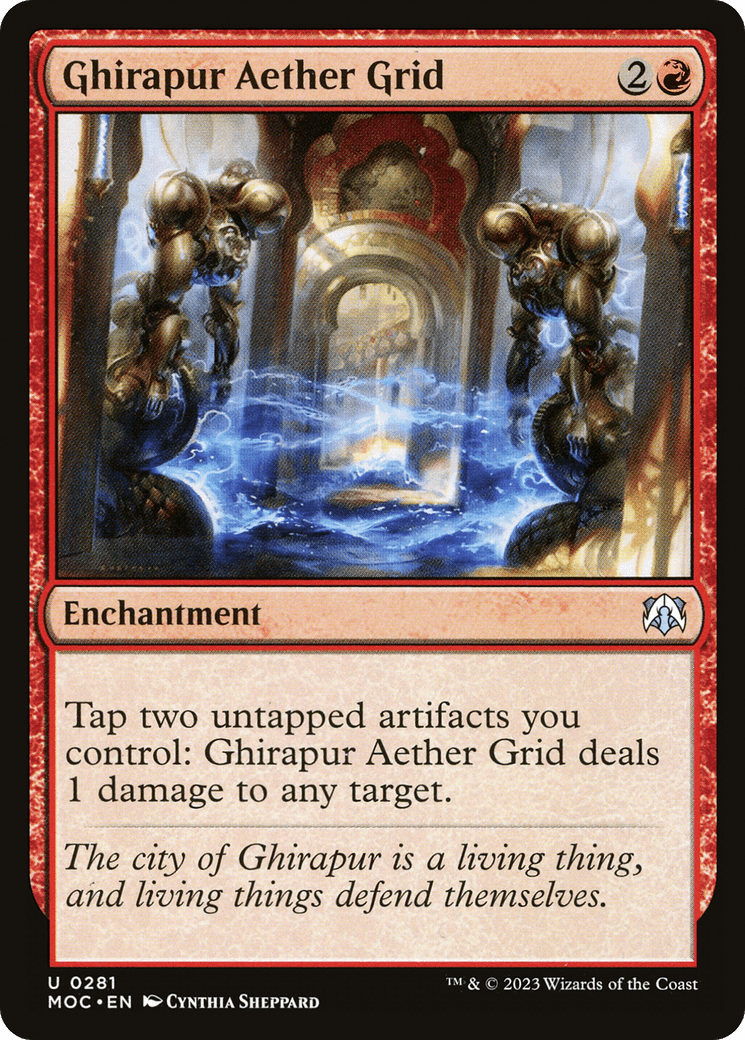 Ghirapur Aether Grid [March of the Machine Commander] MTG Single Magic: The Gathering  | Multizone: Comics And Games