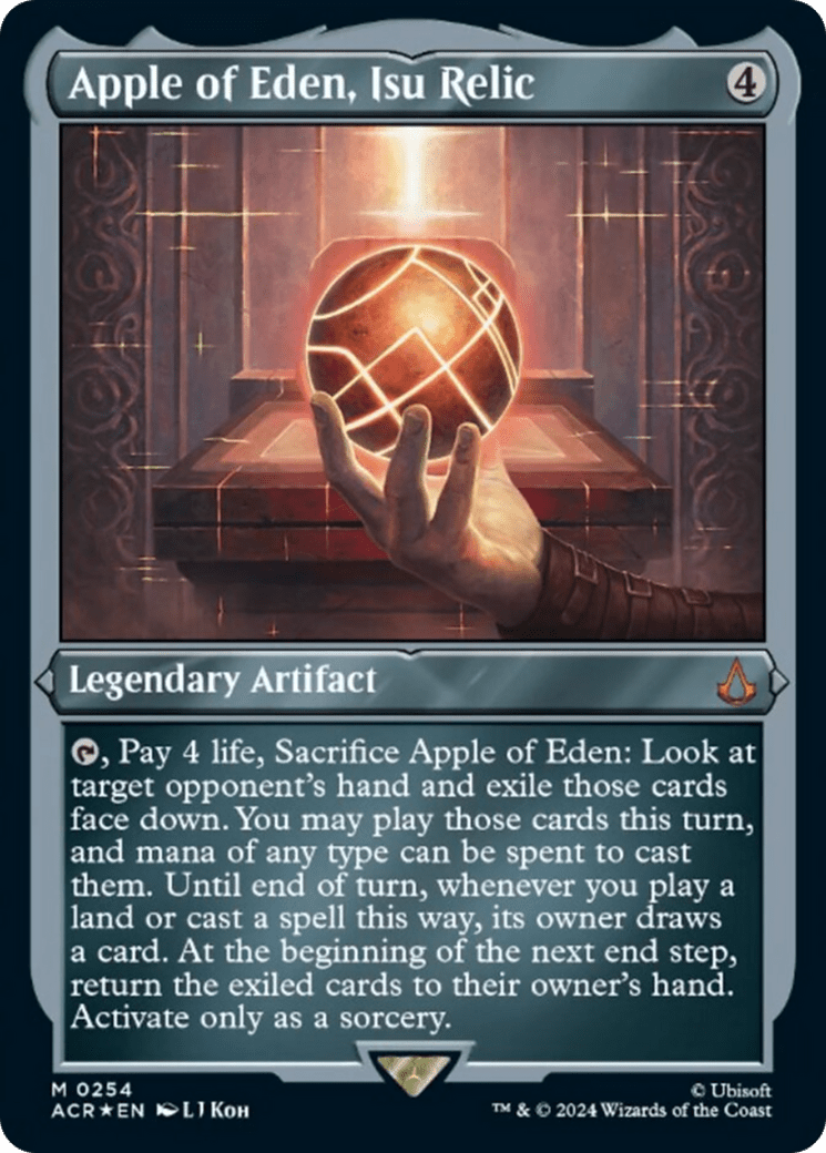 Apple of Eden, Isu Relic (Foil Etched) [Assassin's Creed] MTG Single Magic: The Gathering  | Multizone: Comics And Games