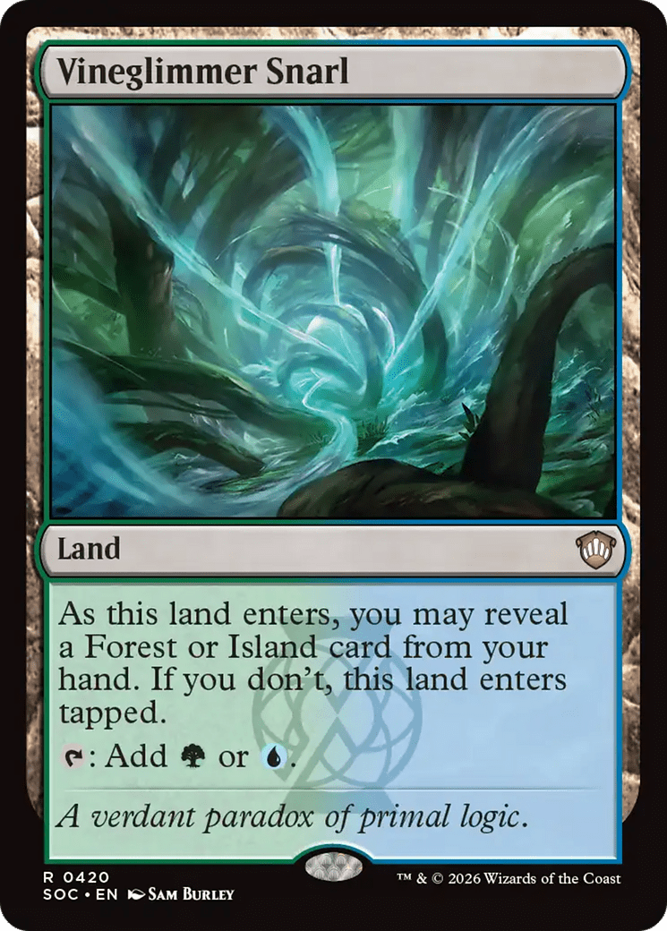 Vineglimmer Snarl [Secrets of Strixhaven Commander] MTG Single Magic: The Gathering  | Multizone: Comics And Games