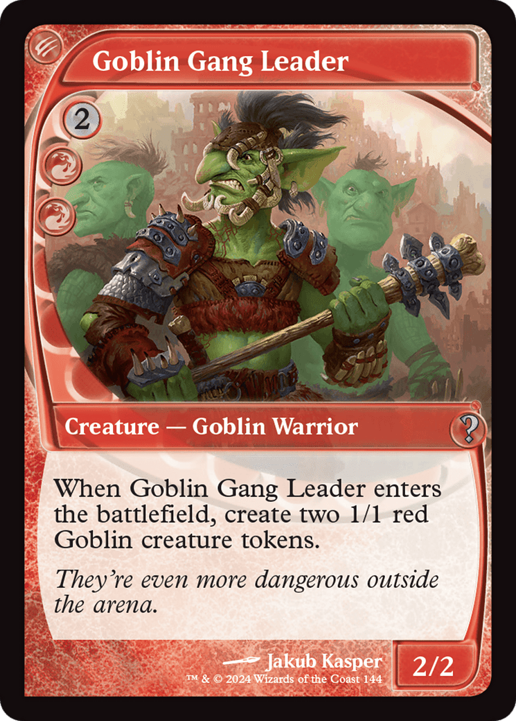 Goblin Gang Leader (Future Sight) [Mystery Booster 2] MTG Single Magic: The Gathering  | Multizone: Comics And Games