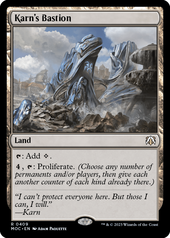 Karn's Bastion [March of the Machine Commander] MTG Single Magic: The Gathering  | Multizone: Comics And Games
