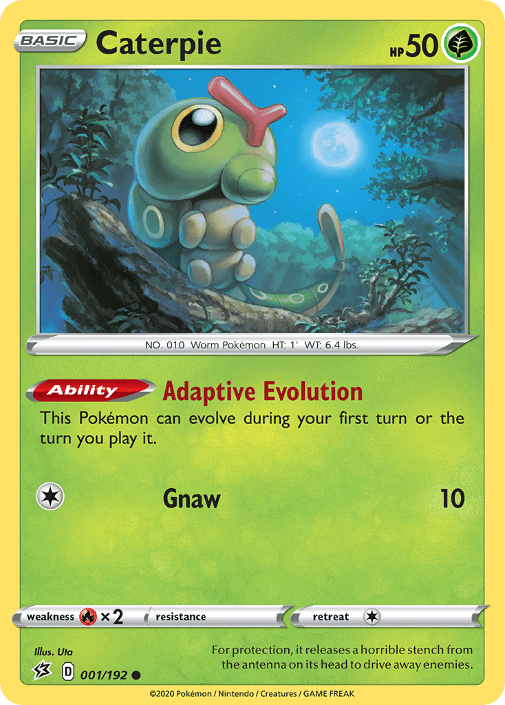 Caterpie (001/192) [Sword & Shield: Rebel Clash] Pokemon Single Pokémon  | Multizone: Comics And Games